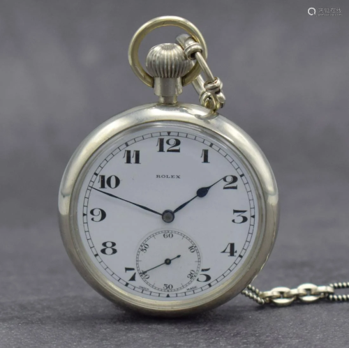 ROLEX open face military pocket watch of the British