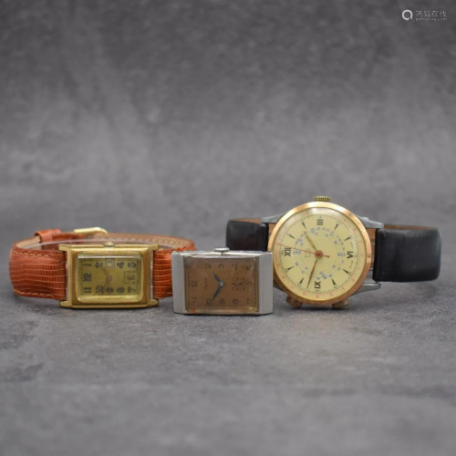 3 manual wound gents wristwatches