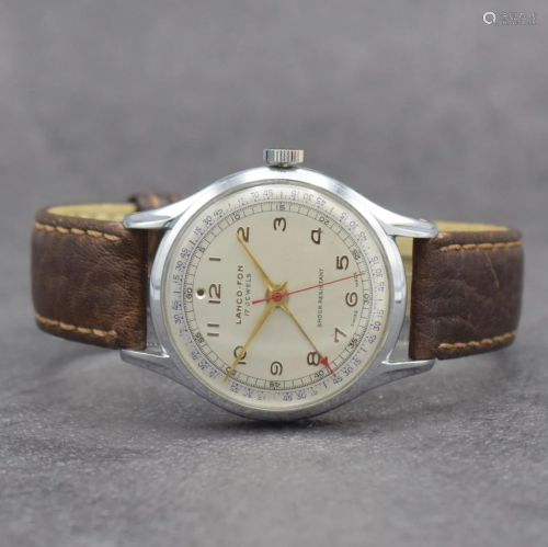 LANCO-FON gents wristwatch with alarm
