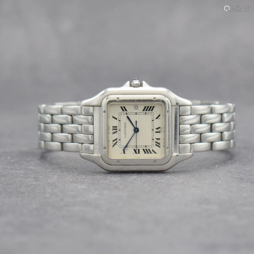 CARTIER Panthere wristwatch in stainless steel