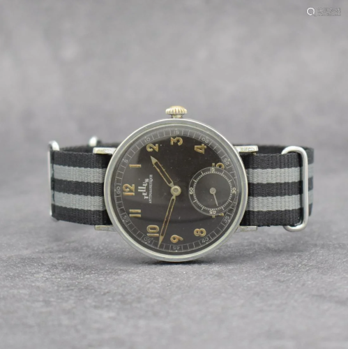TELLUS Antimagnetique very big 40 mm gents wristwatch