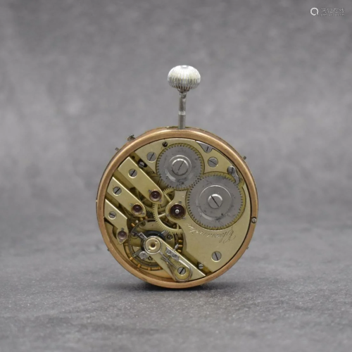 Pocket watch movement with chronometer-escapement