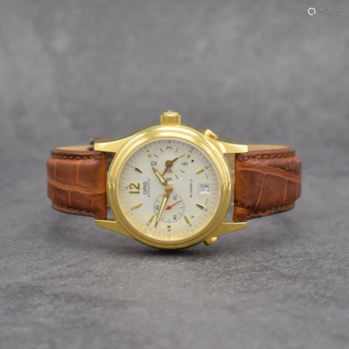 ORIS gents wristwatch with second timezone