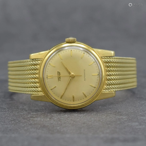 TISSOT 14k yellow gold gents wristwatch