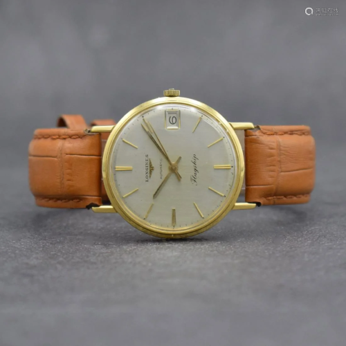 LONGINES Flagship 18k yellow gold gents wristwatch