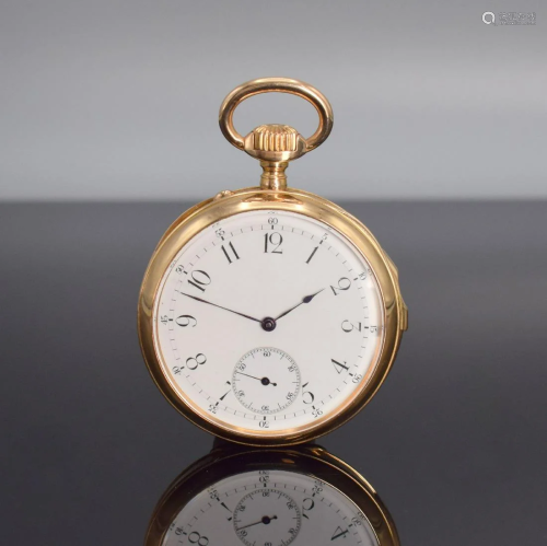 L. AUDEMARS Brassus & Geneve fine 18k gold pocket watch