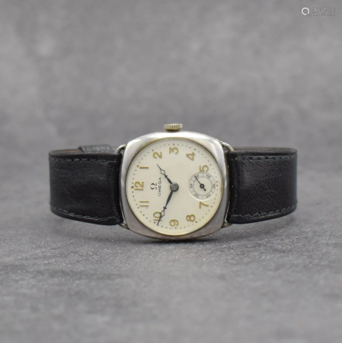 OMEGA early wristwatch in silver, Switzerland around