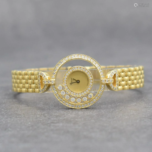 CHOPARD Happy Diamonds 18k gold ladies wristwatch