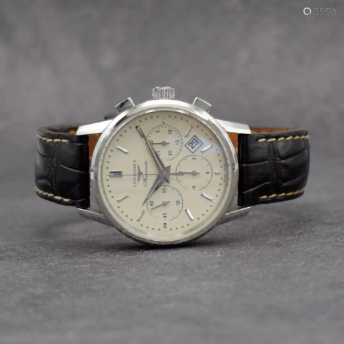 LONGINES gents wristwatch Column-Wheel chronograph