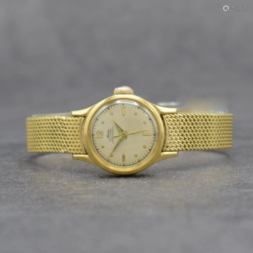 MIDO 18k yellow gold ladies wristwatch series Multifort