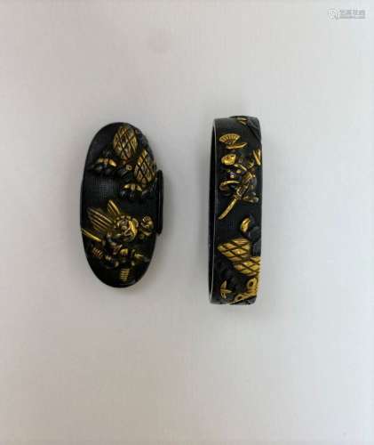 FUCHI KASHIRA REHAUSSE D'OR Japon Représentant des personnag...