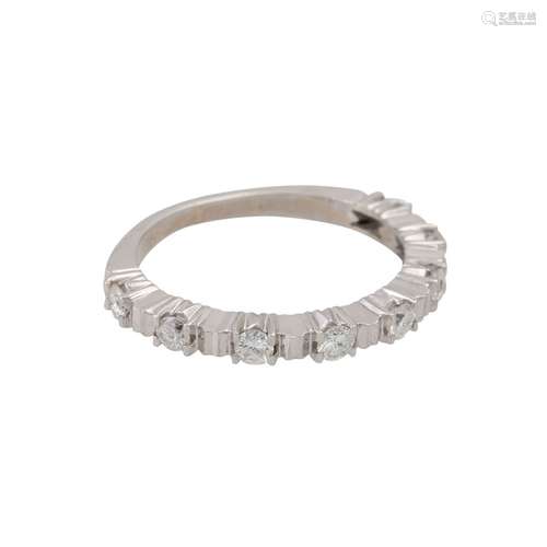 Ring mit 8 Brillanten zus. ca. 0,4 ct,