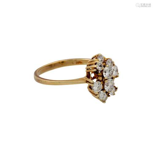 Ring mit Brillanten von zus. ca. 0,71 ct,