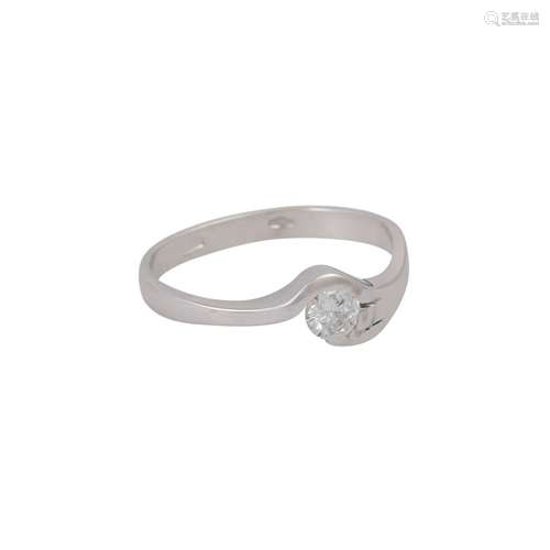 Ring mit Brillant von ca. 0,3 ct,