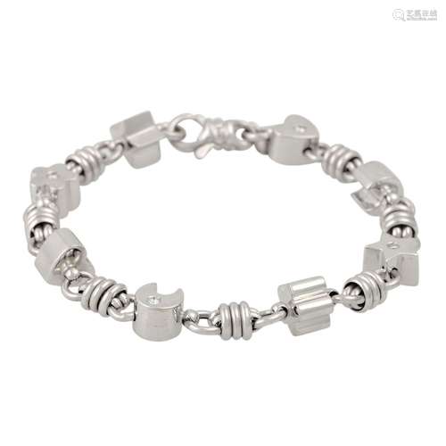 Armband mit 4 kleinen Brillanten zus. ca. 0.16 ct,