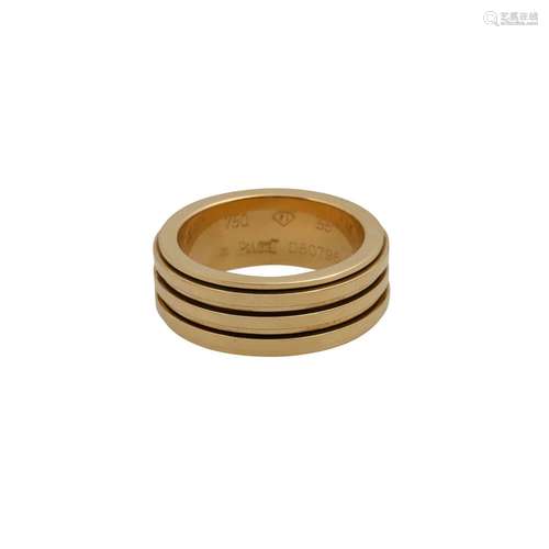 PIAGET Ring, 3 bewegliche Ringe auf einer Ringunterlage,