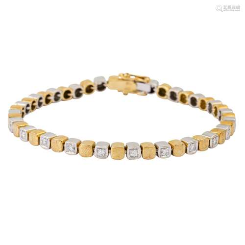 Armband mit Brillanten von zus. ca. 0,60 ct,