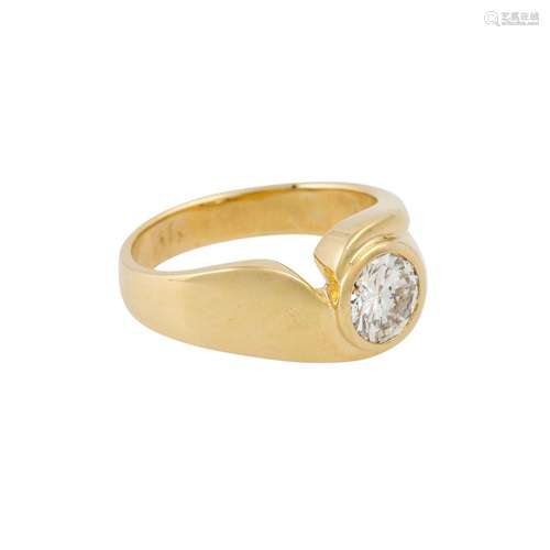 Ring mit Brillant ca. 1,20 ct,