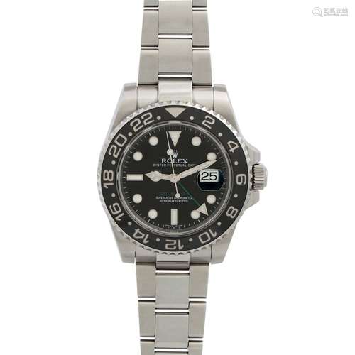 ROLEX GMT-Master II, Ref. 116710LN. Armbanduhr.