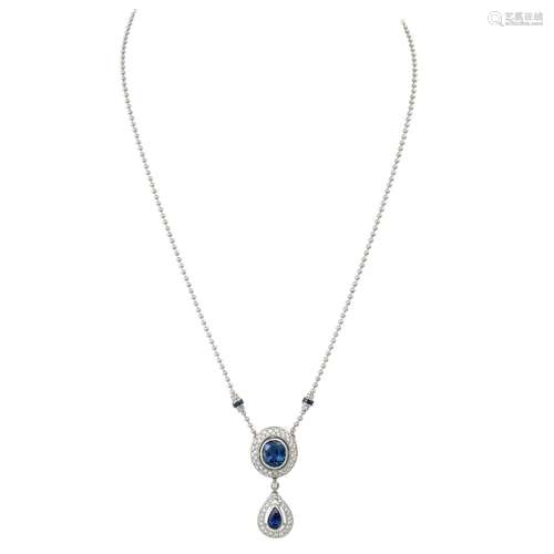 Collier mit Brillanten von zus. ca. 2,0 ct,