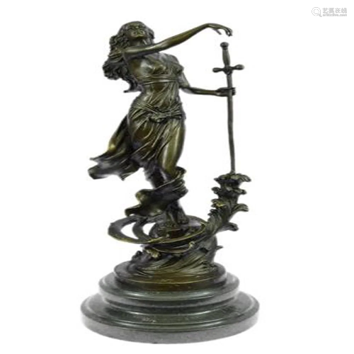 Justice Lady Bronze Sculpture