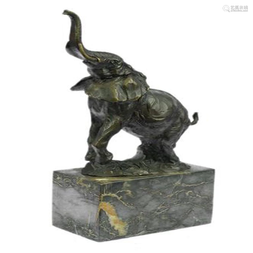 African Elephant Bronze Statue