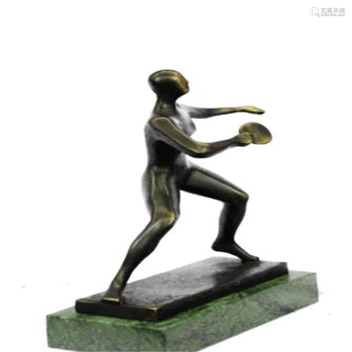 Ping Pong Sport Award Bronze Statue