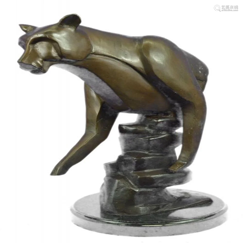 Cougar Female Lion Bronze Sculpture