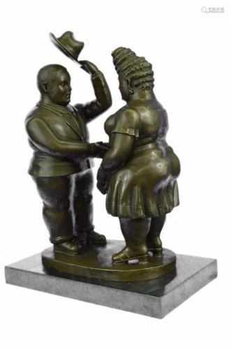 Entitled Courting Hot Cast Bronze Sculpture