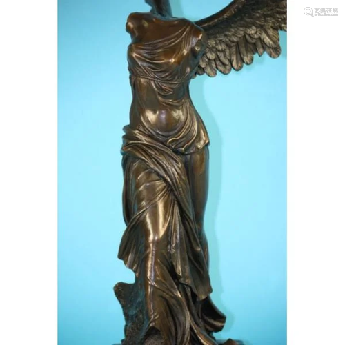 Goddess Nike-Winged Bronze Statue