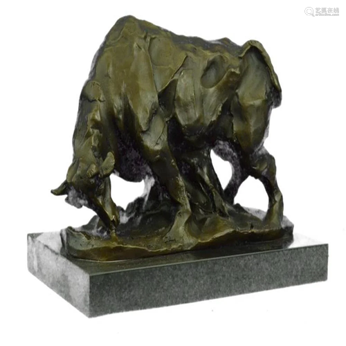 Charging Bull Bronze Sculpture