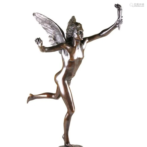 Winged Fairy Bronze Sculpture