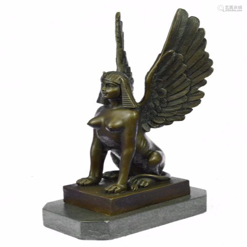 Nude Sphinx Bronze Sculpture