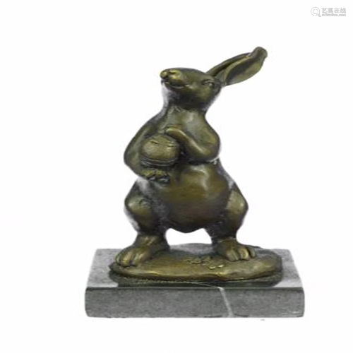 Mini Easter Bunny Bronze Sculpture