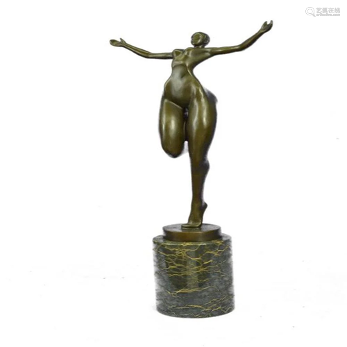 Nude Girl Bronze Sculpture