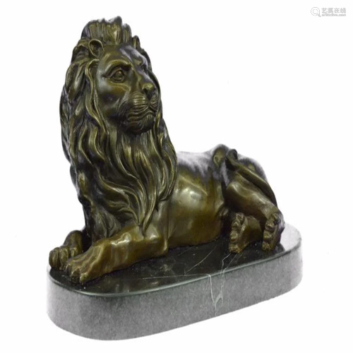 African Lion King of Jungle Edition Bronze Sculpture