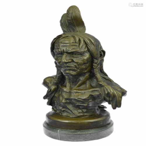 Warrior Chief Bronze Sculpture