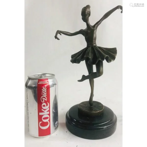 Bird Ballerina Dancer Bronze Statue