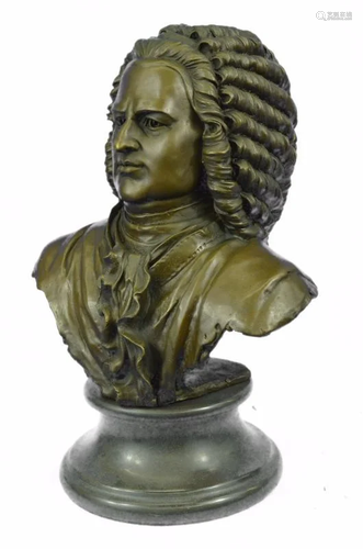 Johann Sebastian Bach The father of Music head Bronze