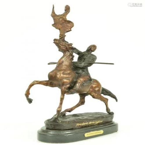 Native American Bronze Sculpture