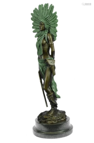 Warrior Bronze Statue