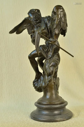 Greek Mythology Grim Reaper Death God Bronze Sculpture