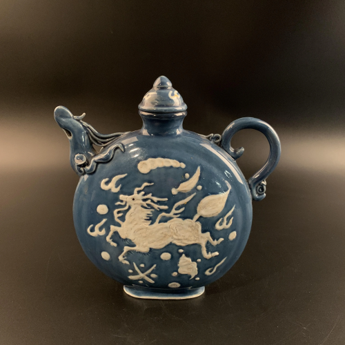 Chinese Blue and White Flagon