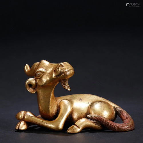 Cooper Gilding Auspicious Beast Paperweight