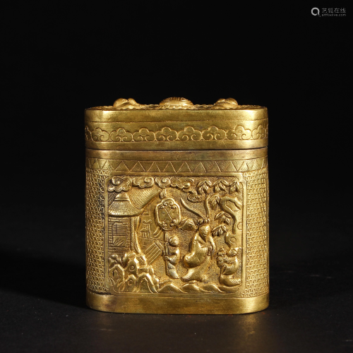 Cooper Gilding Figures and Story Cigarette Case