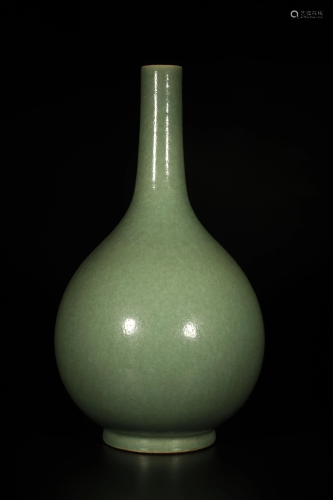 Pea Green Glazed Vase