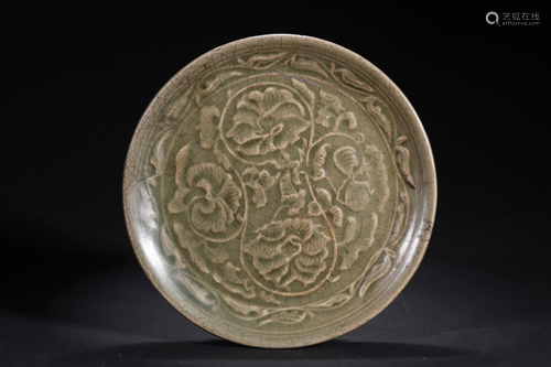 Yaozhou Kiln Lotus Plate