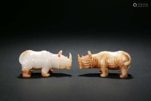 Agate rhino ornaments Han Dynasty