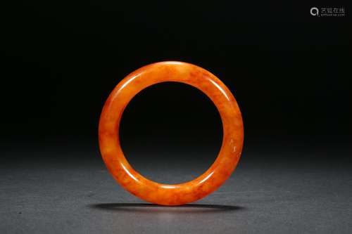 Red Jade Bracelet in Qing Dynasty