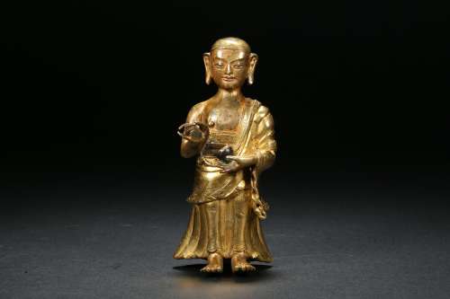 Gilt Bronze Buddha in Qing Dynasty